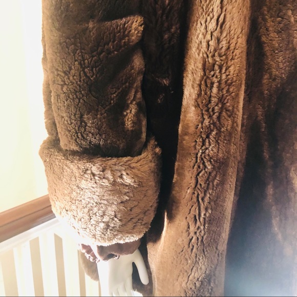 vintage faux fur teddy bear coat - Picture 5 of 15